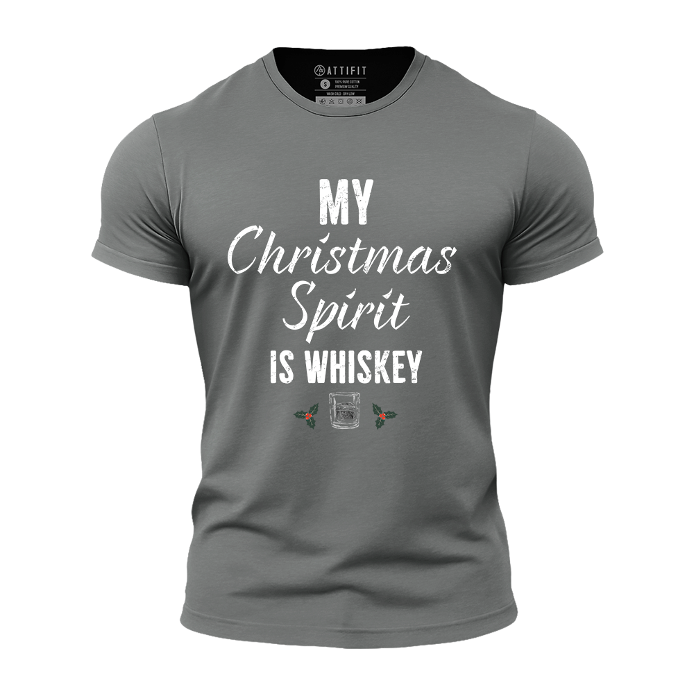 My Christmas Spirit Is Whiskey Athletic Quick-Dry T-Shirt