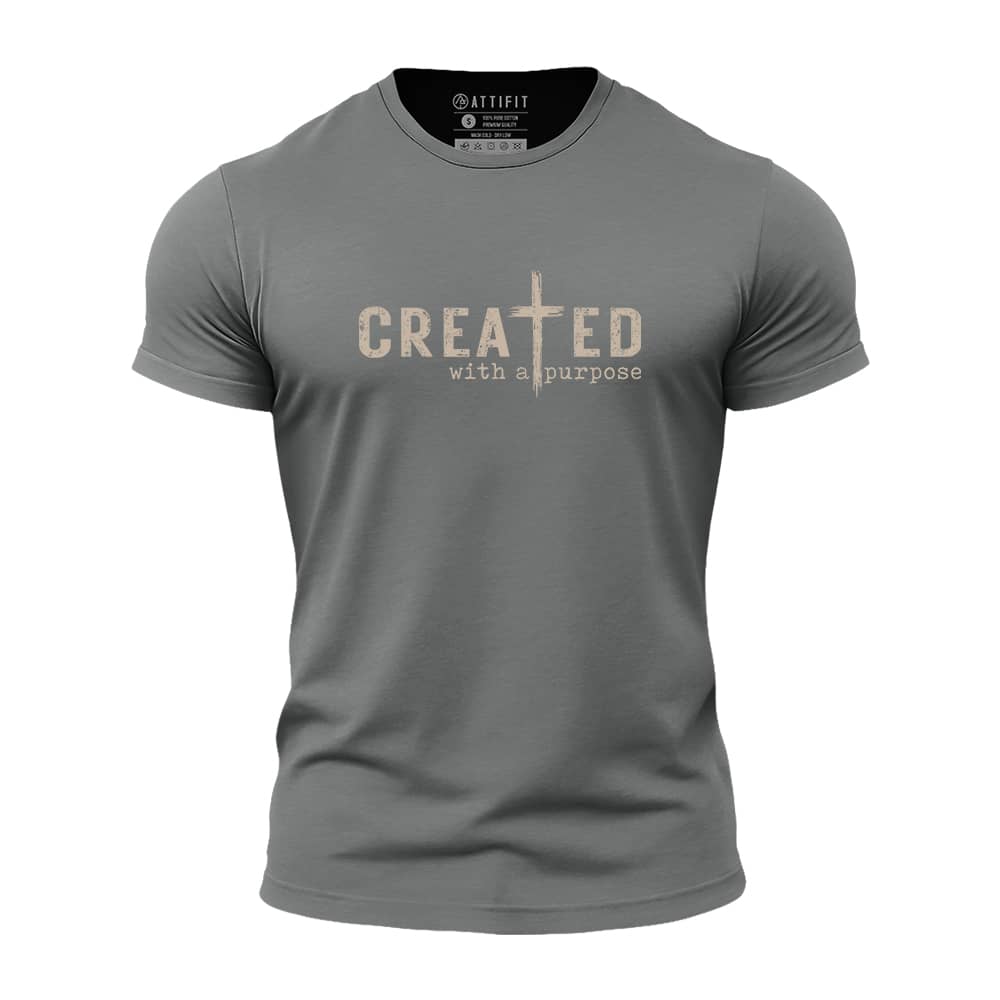 Created With A Purpose Athletic Quick-Dry T-Shirt
