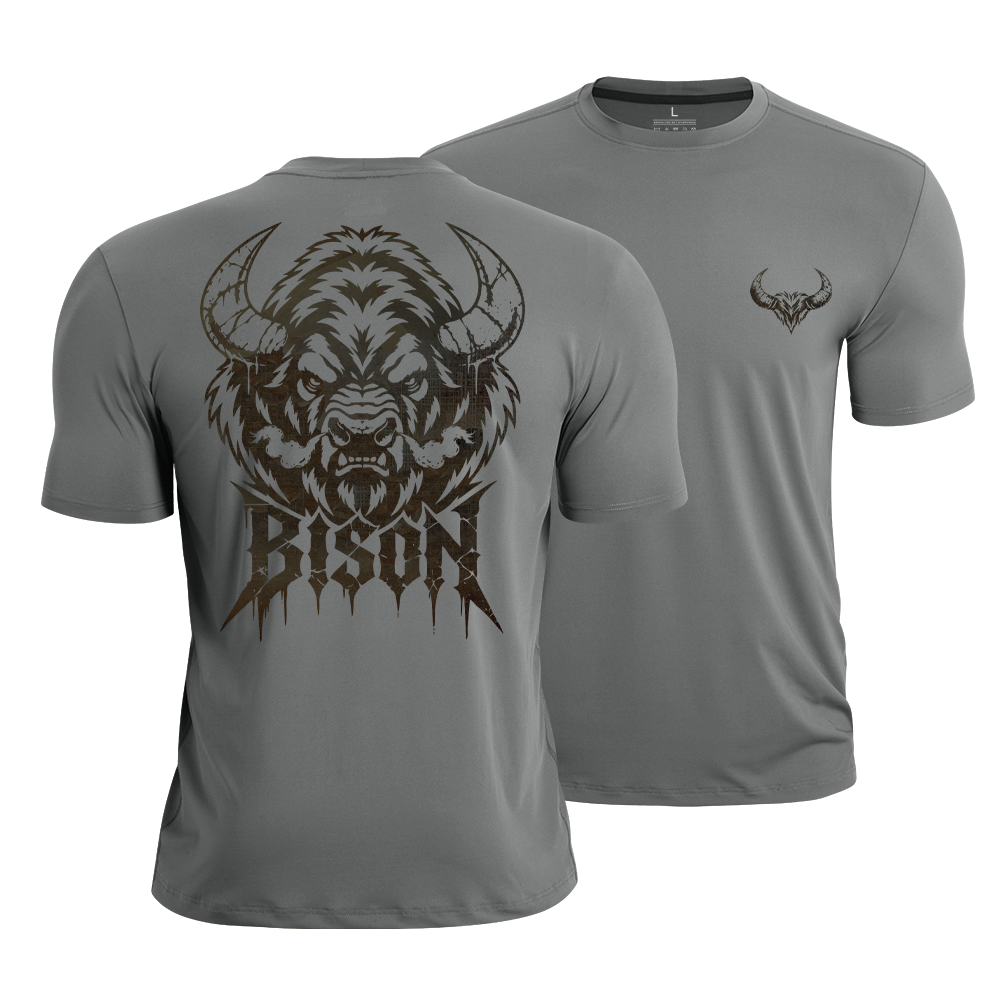 Built Like Bison Quick-Dry T-Shirt