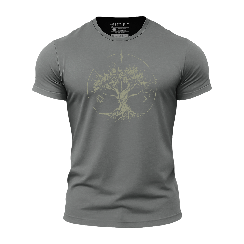 Life Tree Athletic Quick-Dry T-Shirt