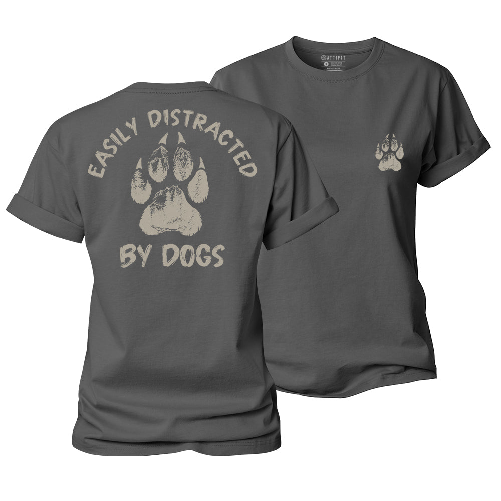 Easily Distracted by Dogs Women's Cotton T-Shirt