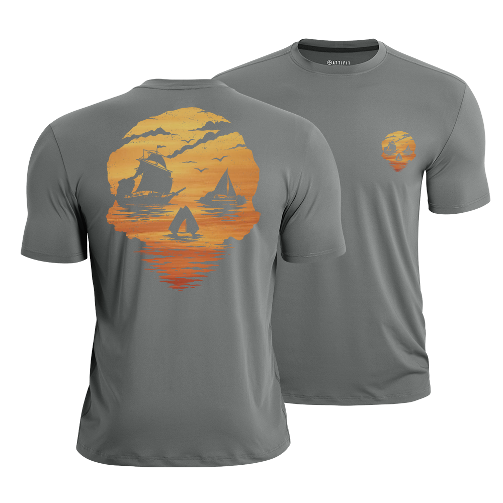 Sea Born Spirit Skull Quick-Dry T-Shirt