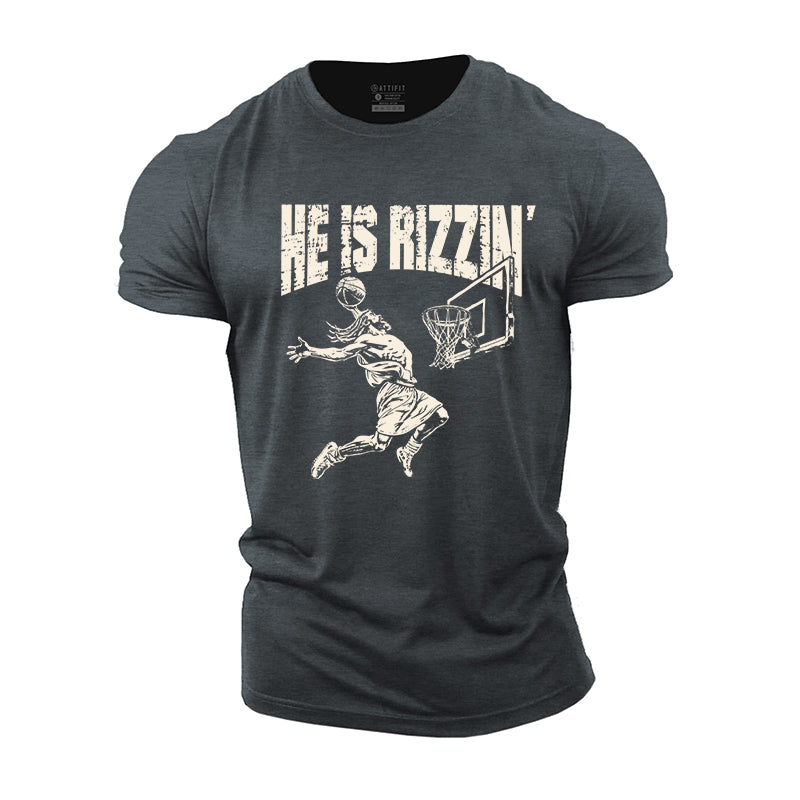 He Is Rizzin Cotton T-shirt