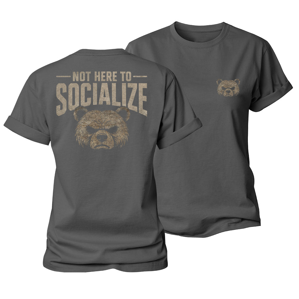 Not Here Socializing Women's Cotton T-Shirt