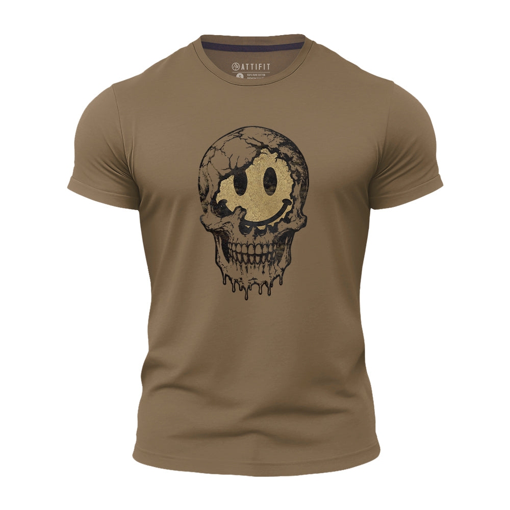 Smiling Skull Face Quick-Dry T-Shirt