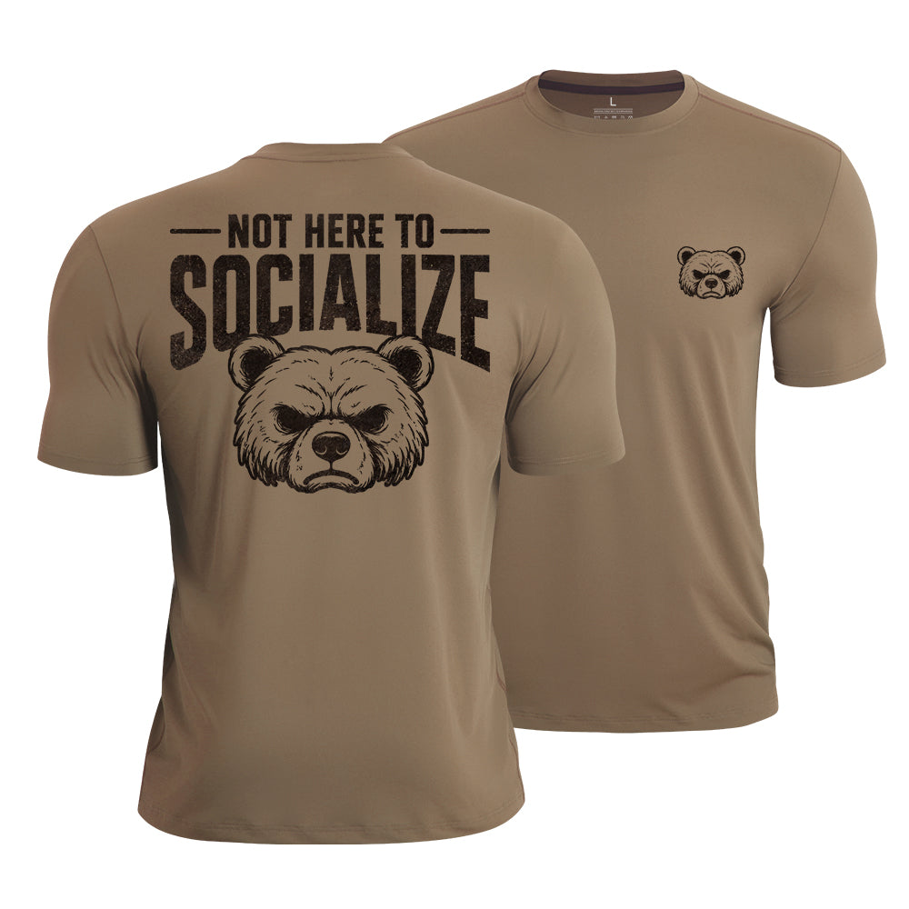 Not Here Socializing Quick-Dry T-Shirt