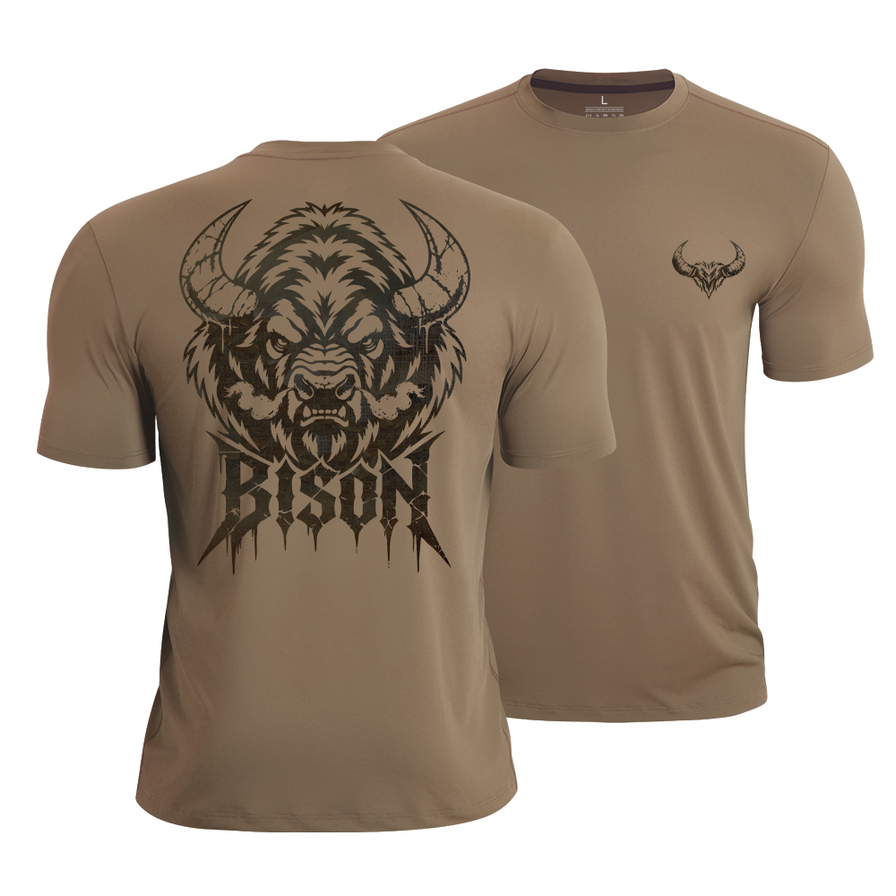Built Like Bison Quick-Dry T-Shirt