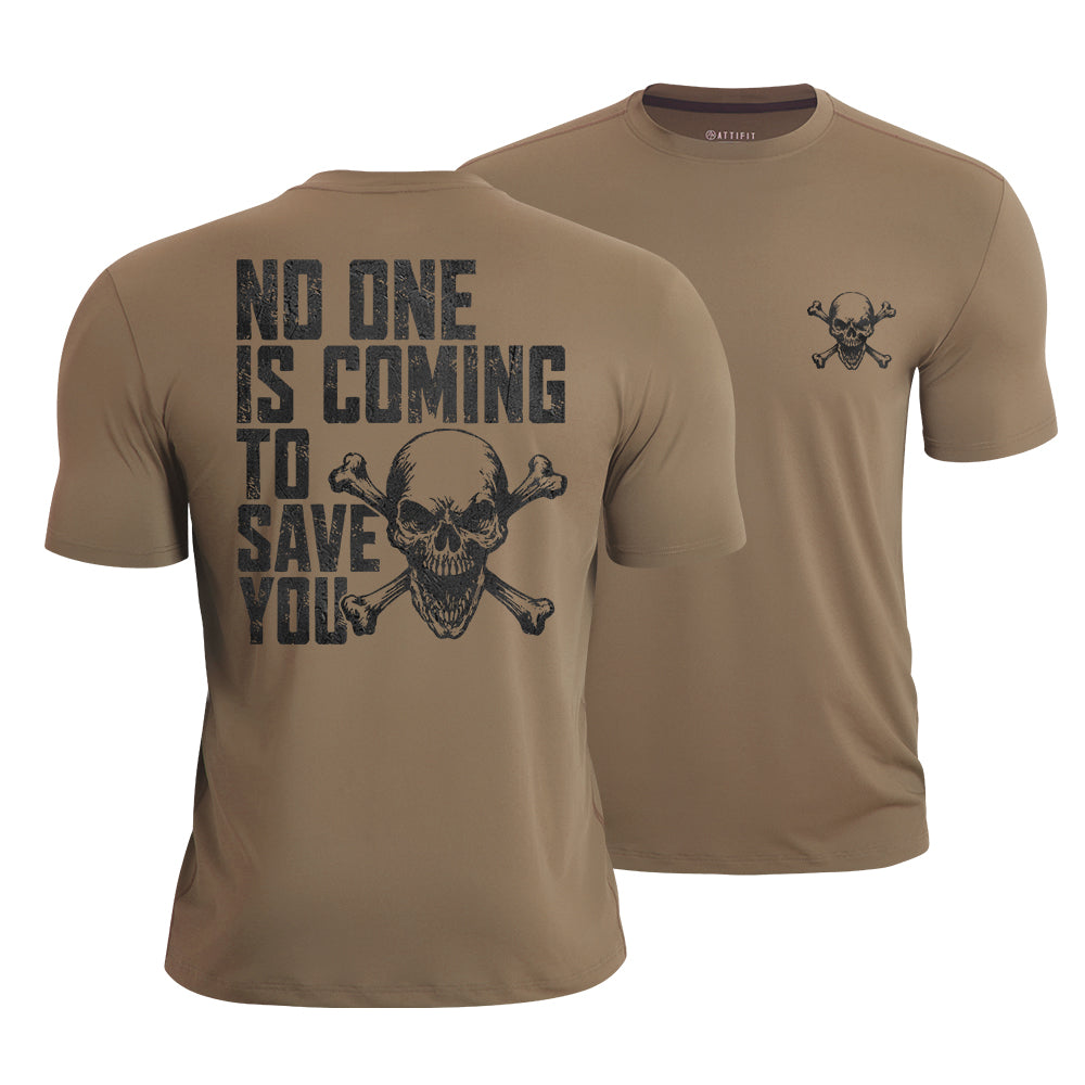 Save Yourself Skull Quick-Dry T-Shirt