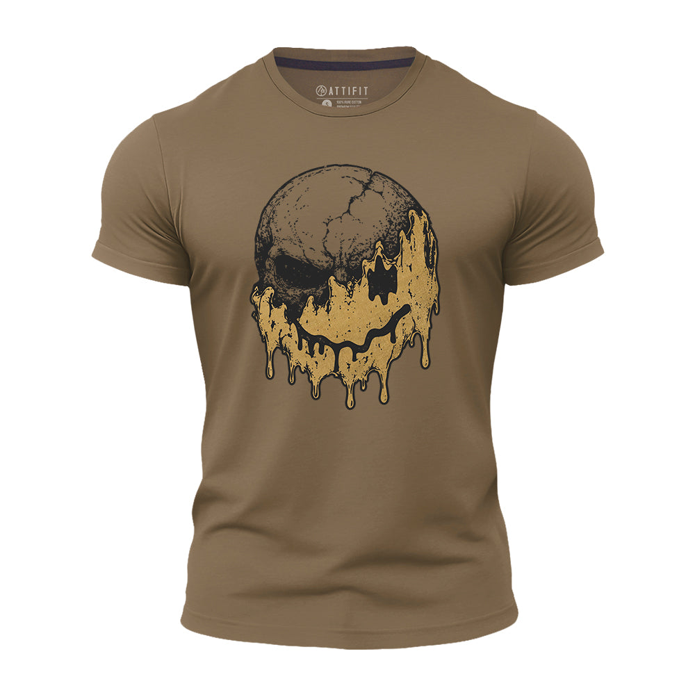 Dripping Happy Skull Quick-Dry T-Shirt