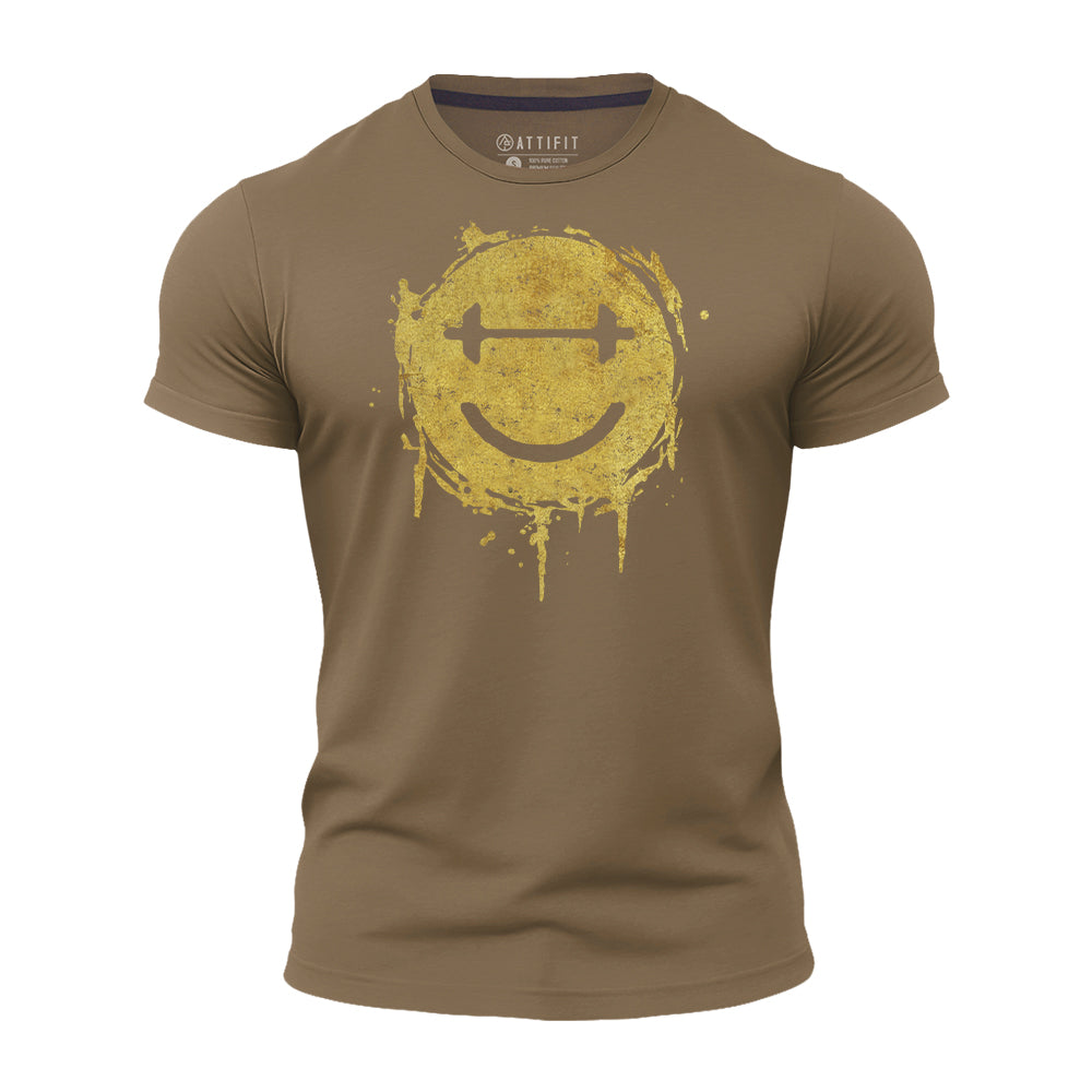 Dumbbell Smiley Quick-Dry T-Shirt