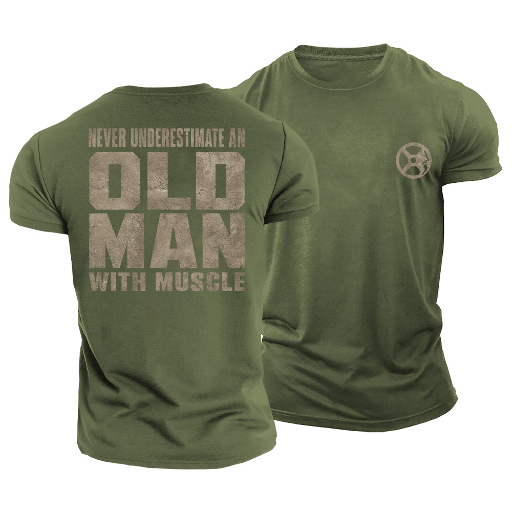Old Man Muscle Cotton T-Shirt