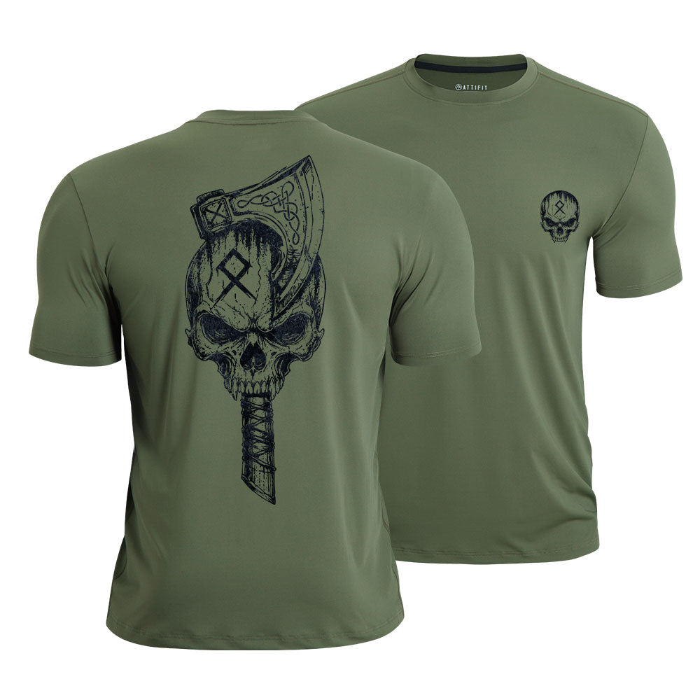 Skull Axe Quick-Dry T-Shirt