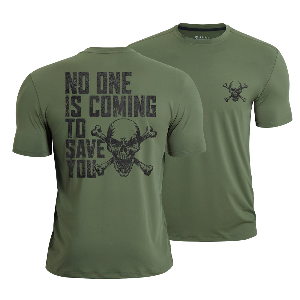 Save Yourself Skull Quick-Dry T-Shirt