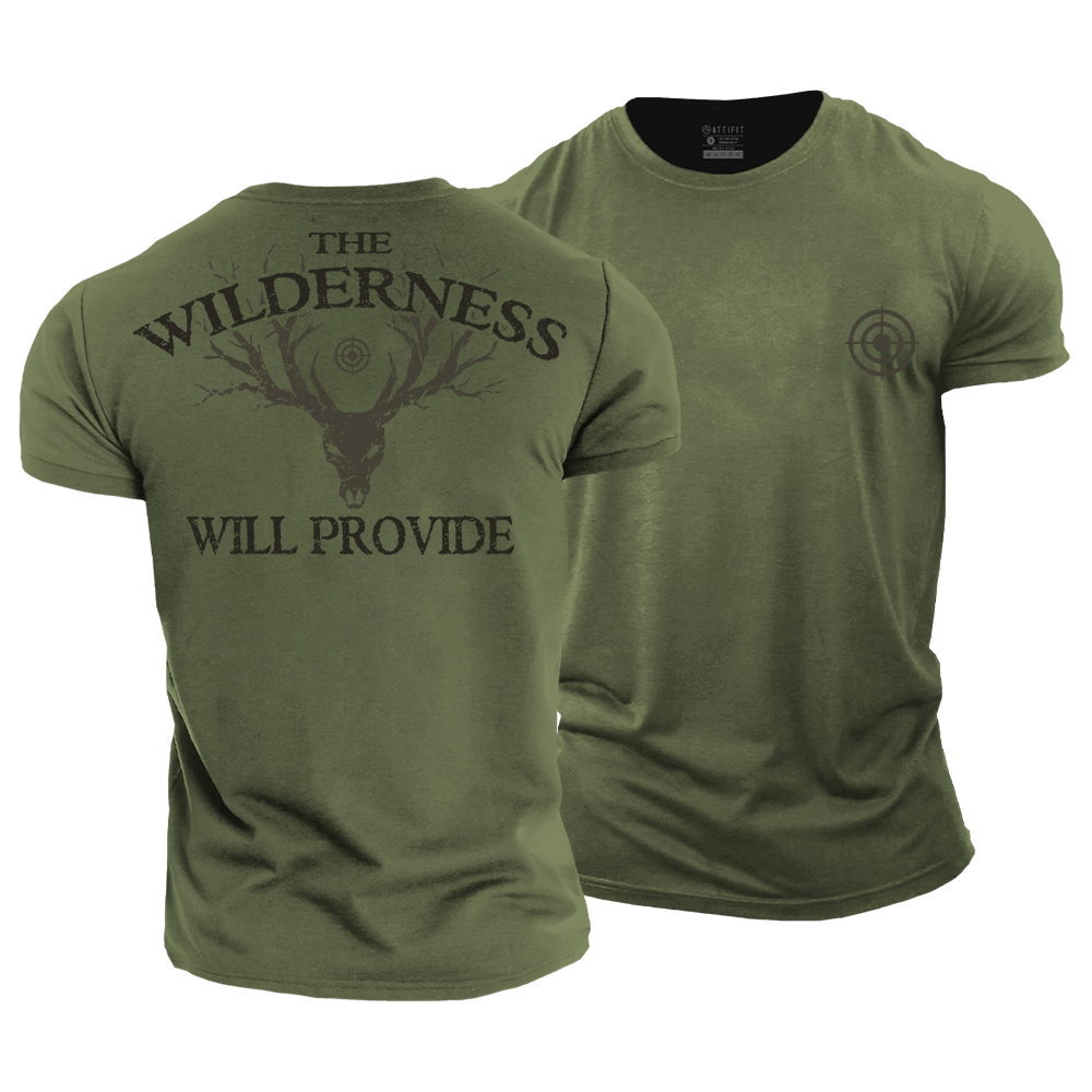 The Wilderness Will Provide Cotton T-Shirt