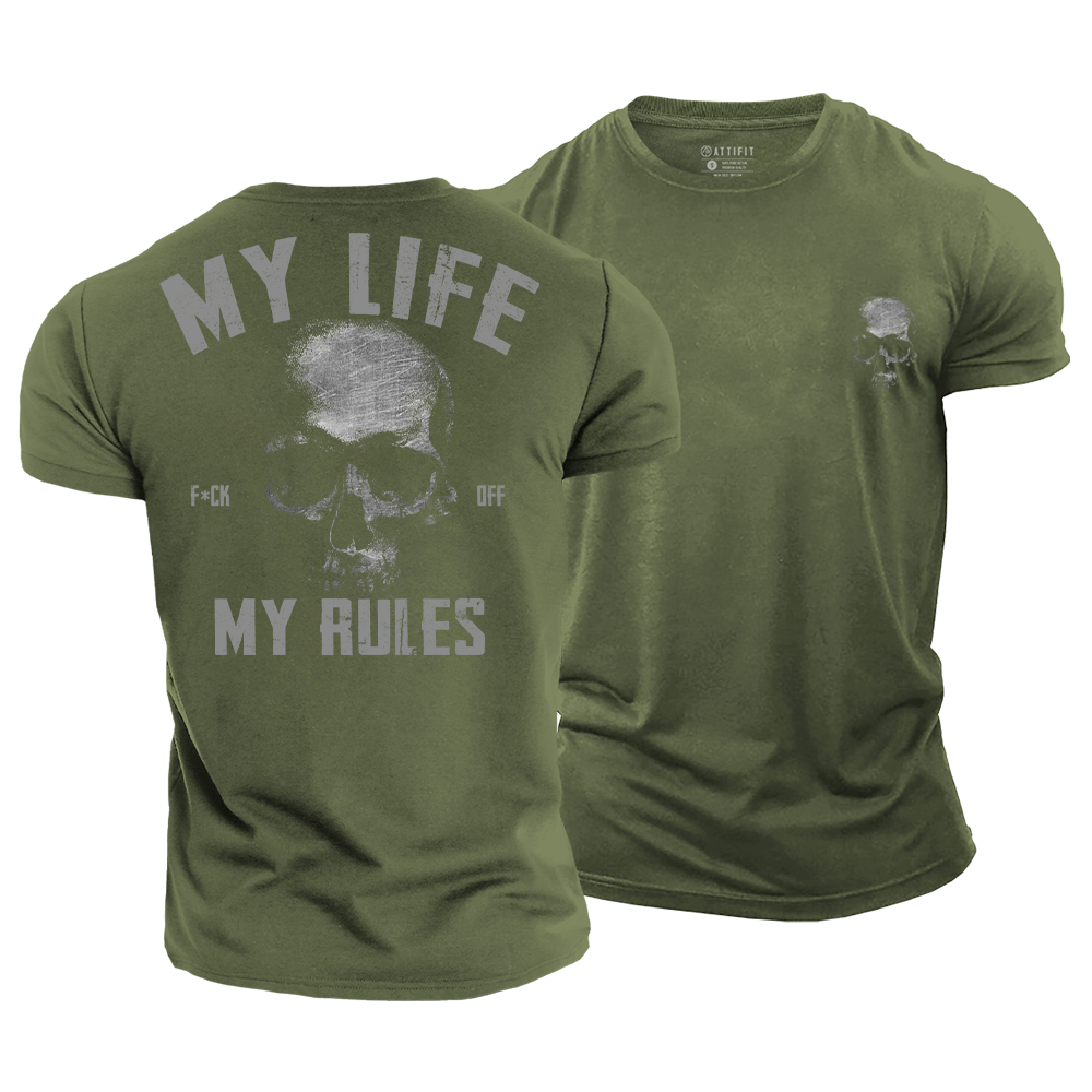 My Life My Rules Cotton T-Shirt