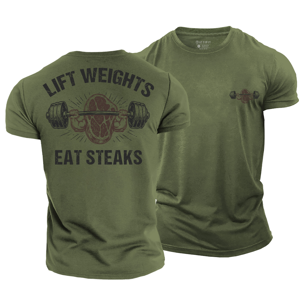 Steak and Strength Cotton T-Shirt