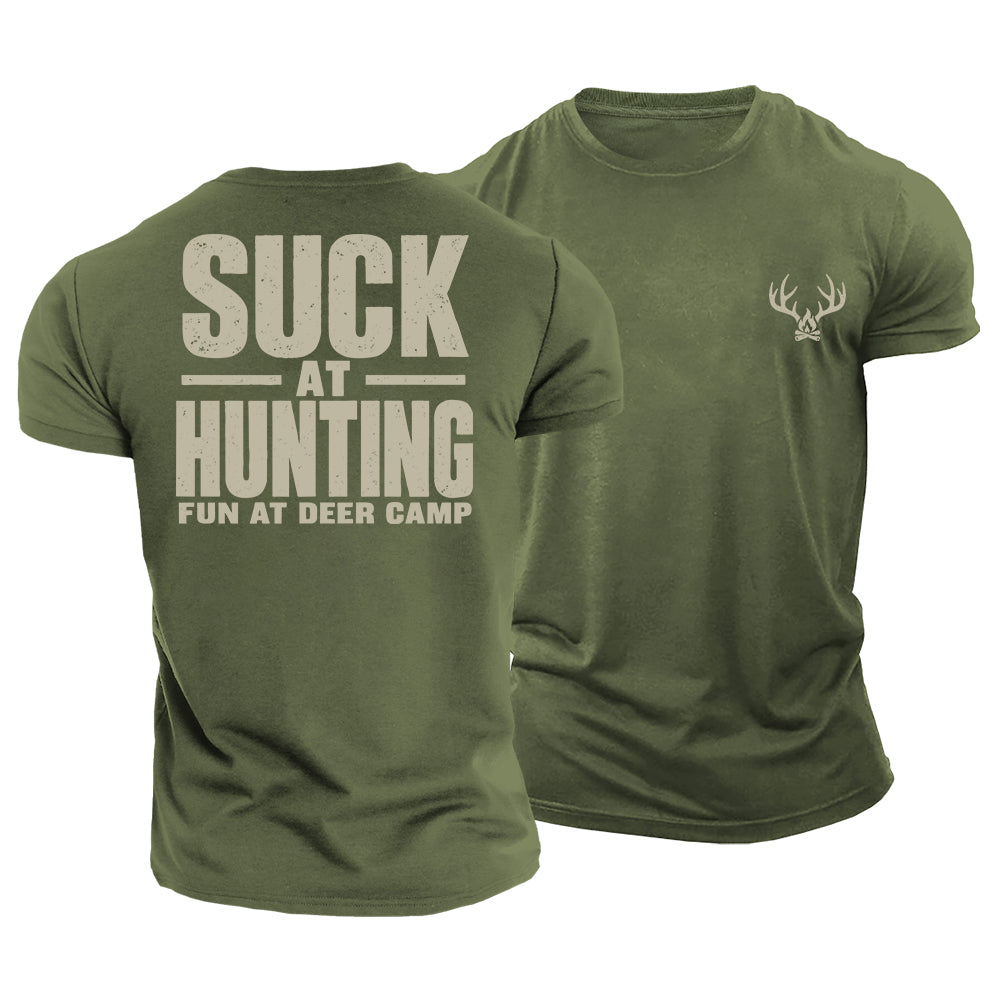 Fun At Deer Camp Cotton T-Shirt