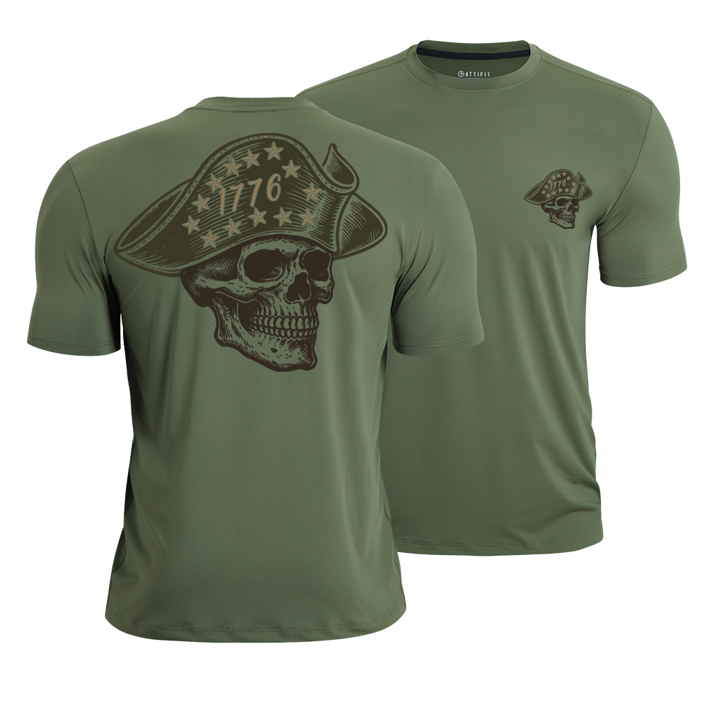 1776 Patriot Skull Quick-Dry T-Shirt