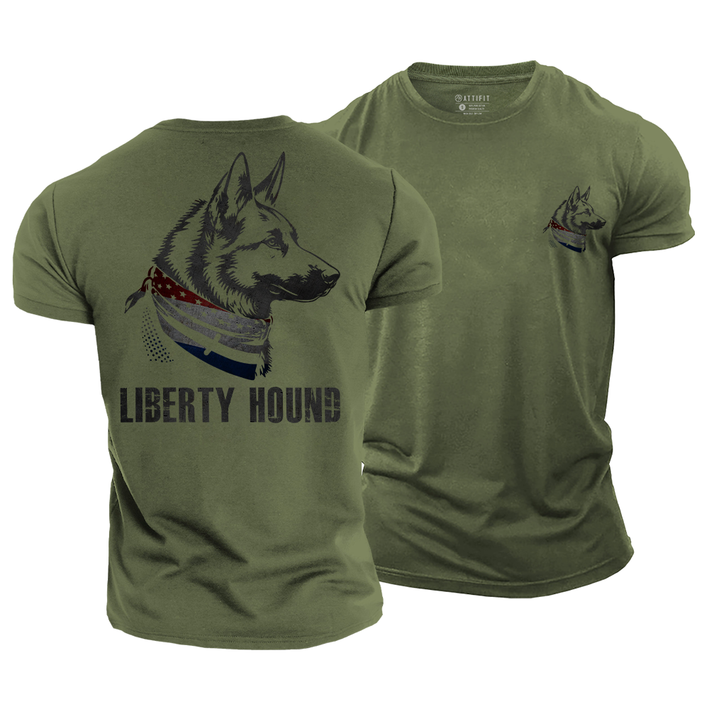 Liberty Hound Cotton T-Shirt