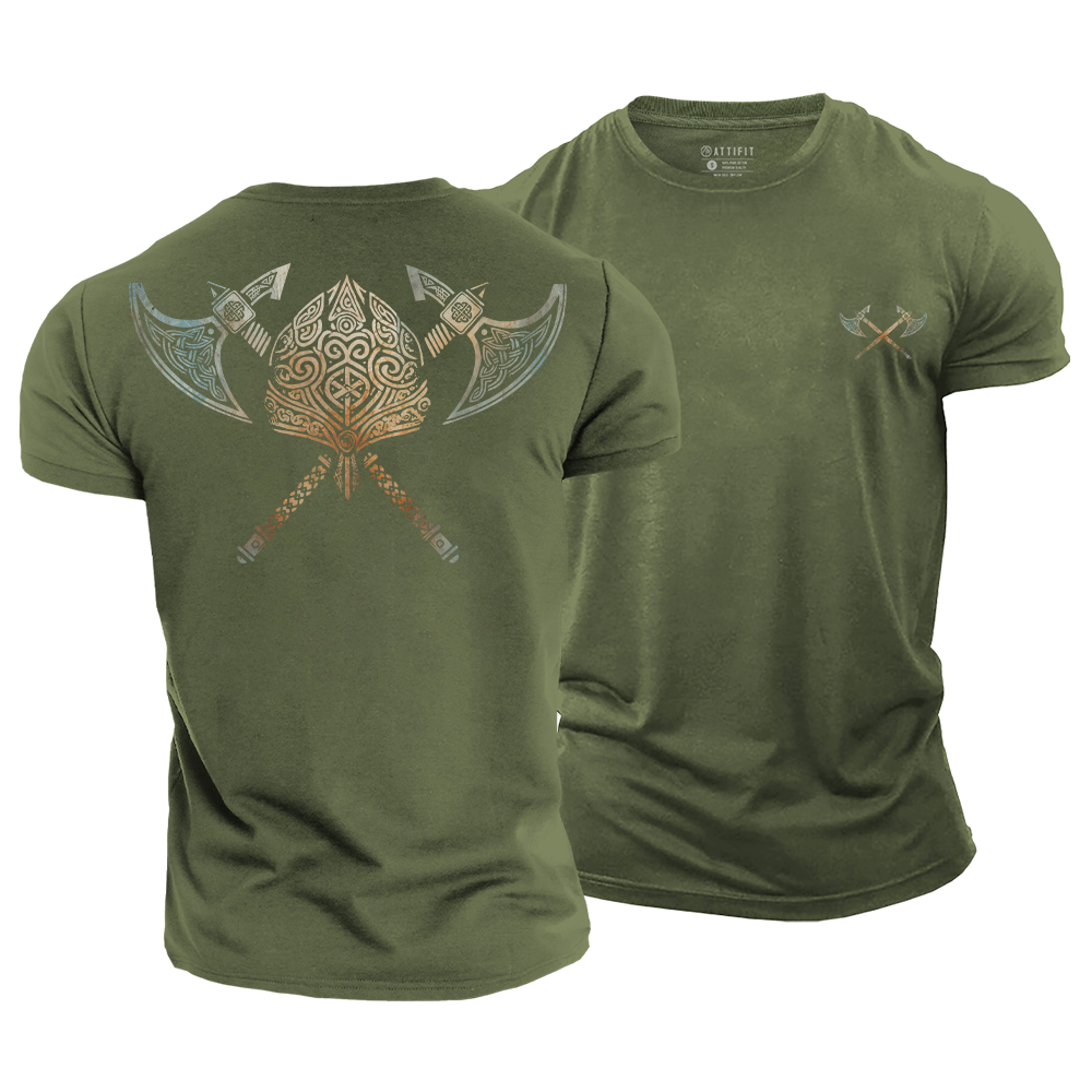 Axes of Valhalla Cotton T-Shirt