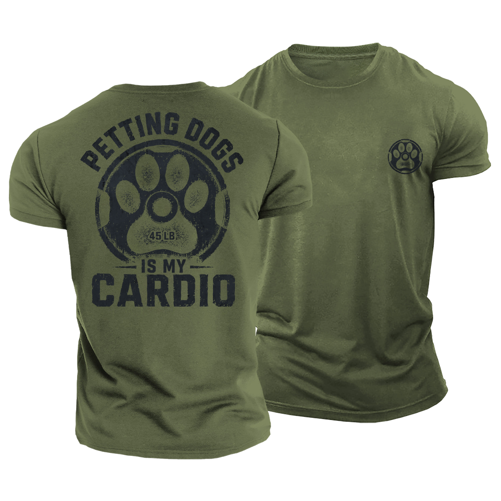 Petting Dogs Cardio Cotton T-Shirt