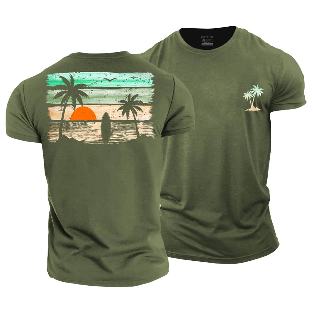 Sunny Seaside Cotton T-Shirt