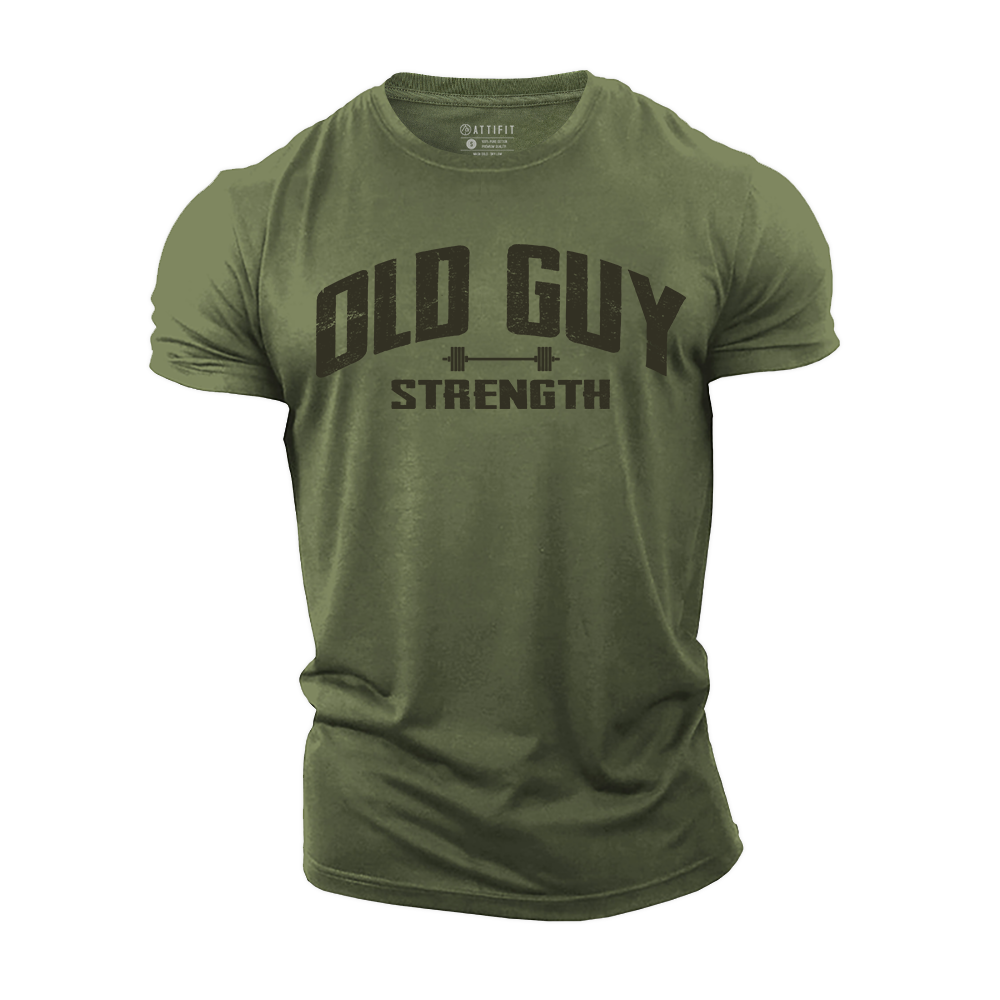 Old Guy Strength Cotton T-Shirt