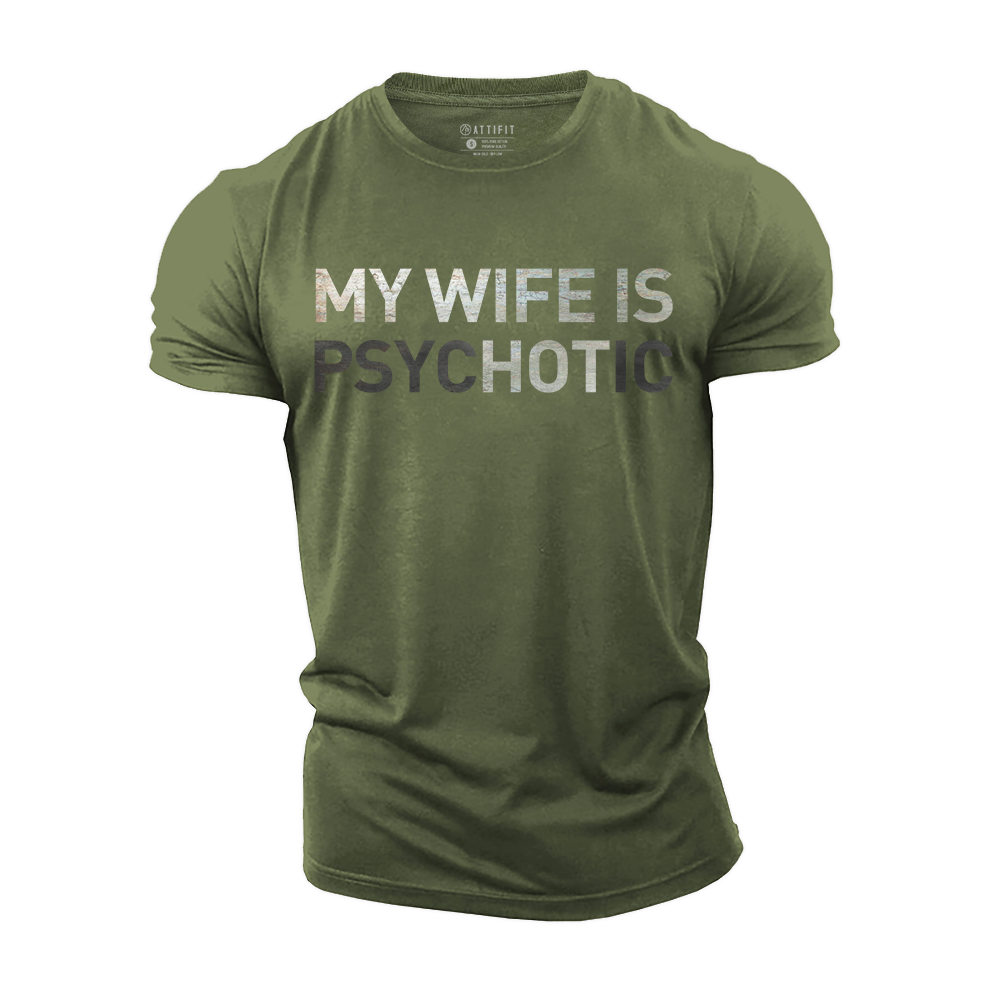 My Wife Is Hot Cotton T-Shirt
