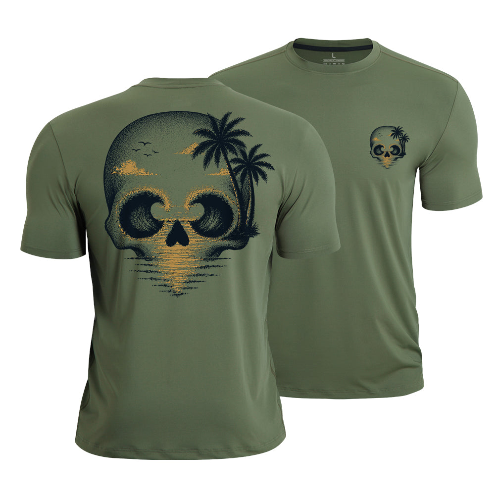 Ocean Skull Escape Quick-Dry T-Shirt