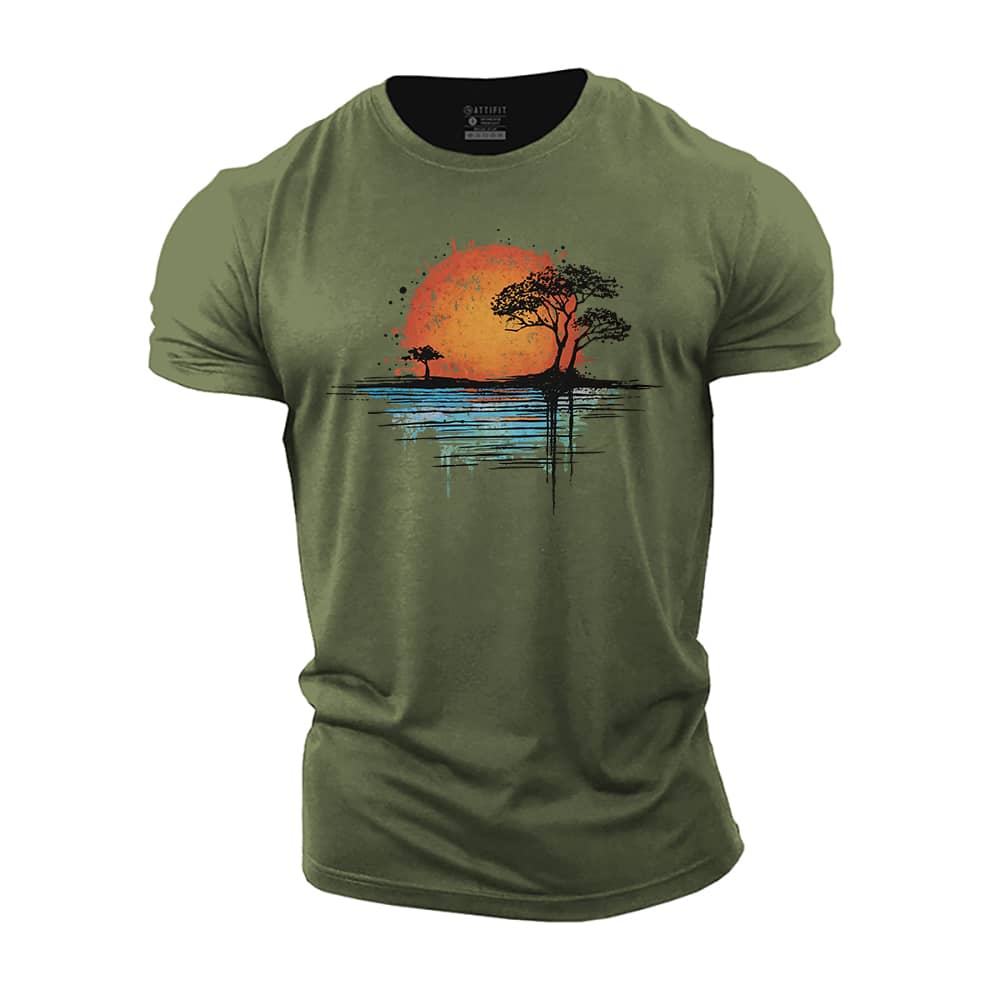 Twilight Reflections Cotton T-Shirt