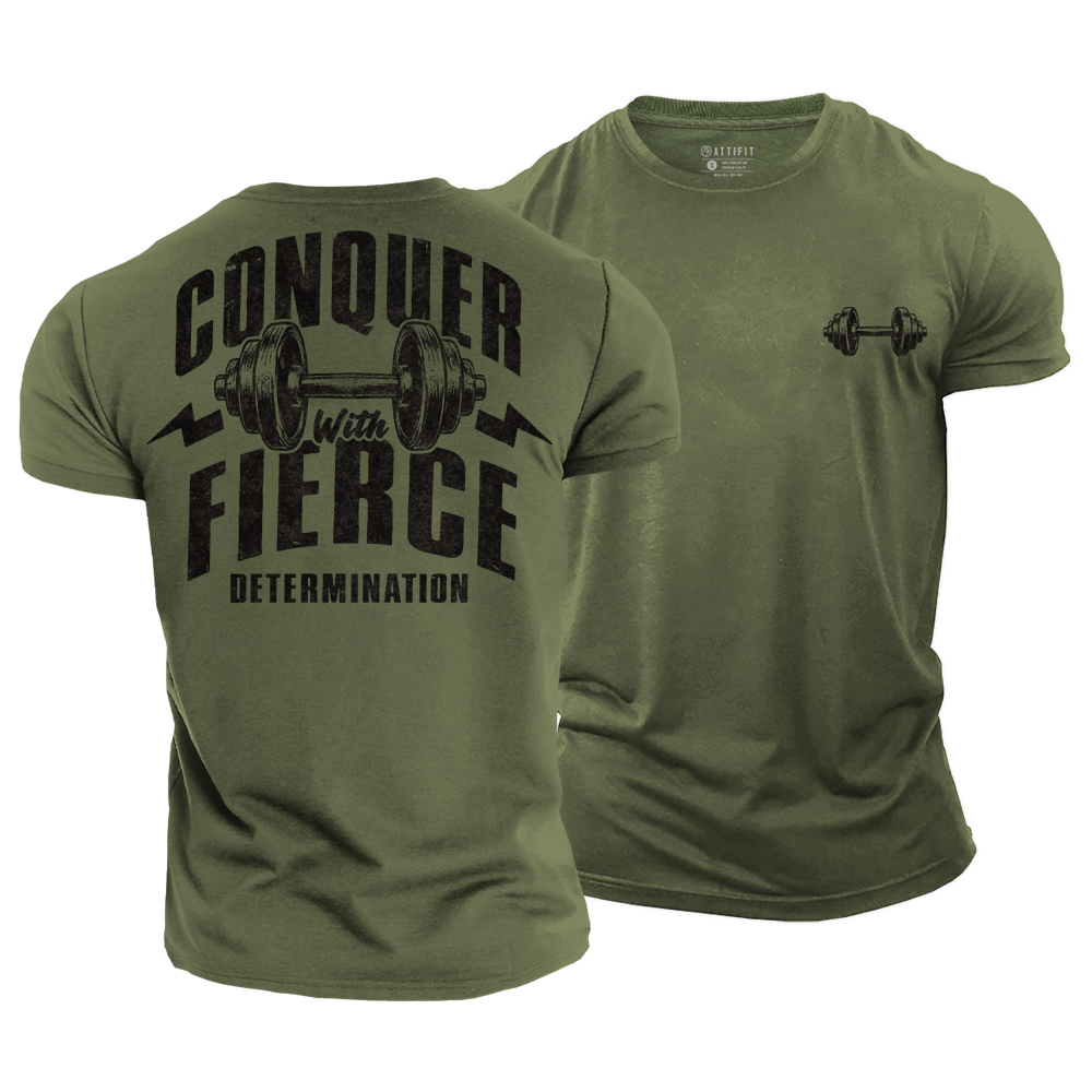 Conquer with Grit Cotton T-Shirt