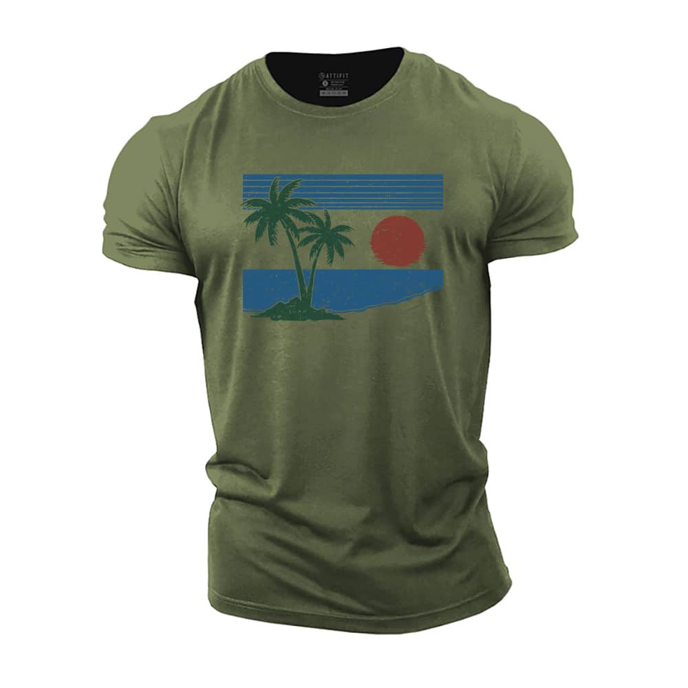 Coast Sunrise Cotton T-Shirt