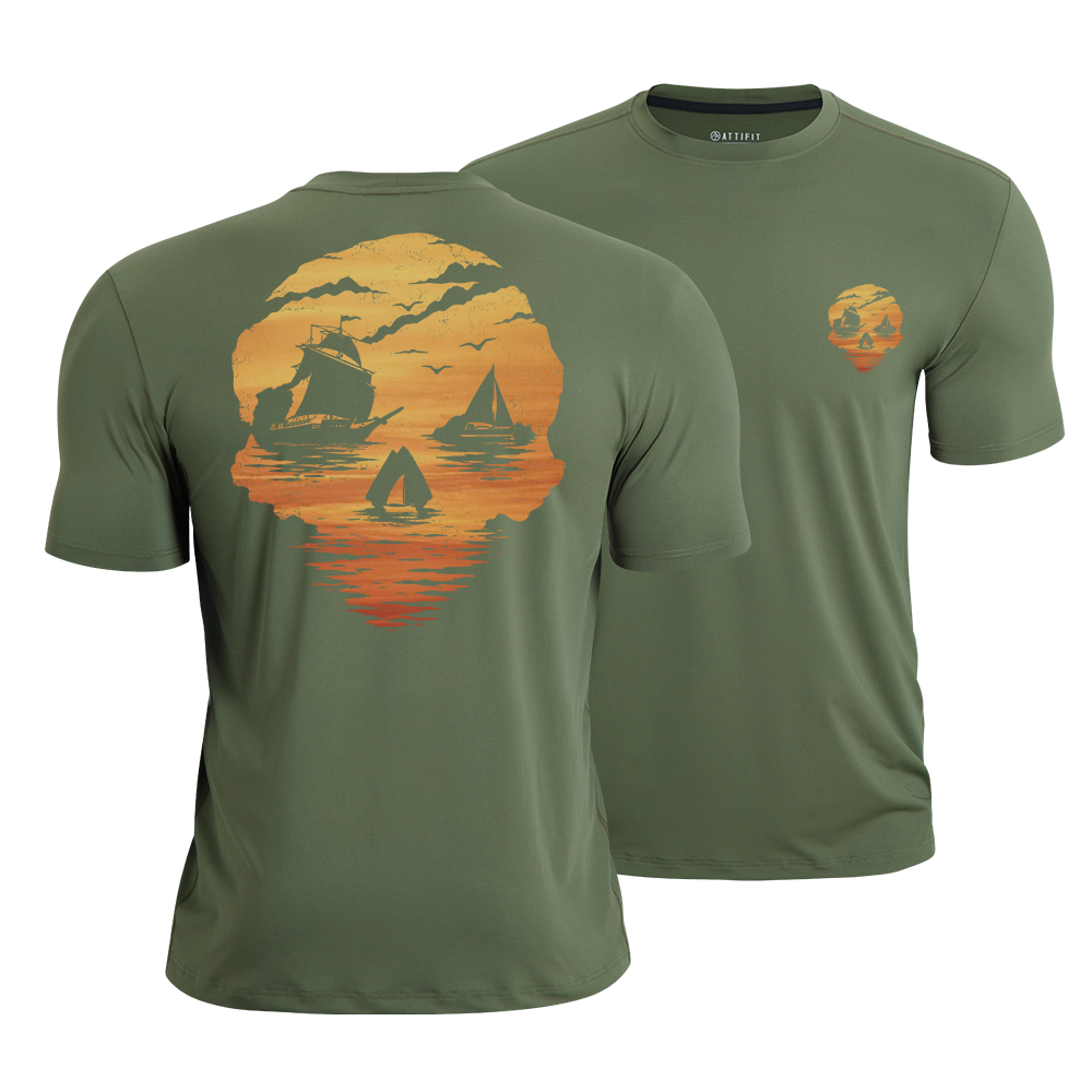 Sea Born Spirit Skull Quick-Dry T-Shirt
