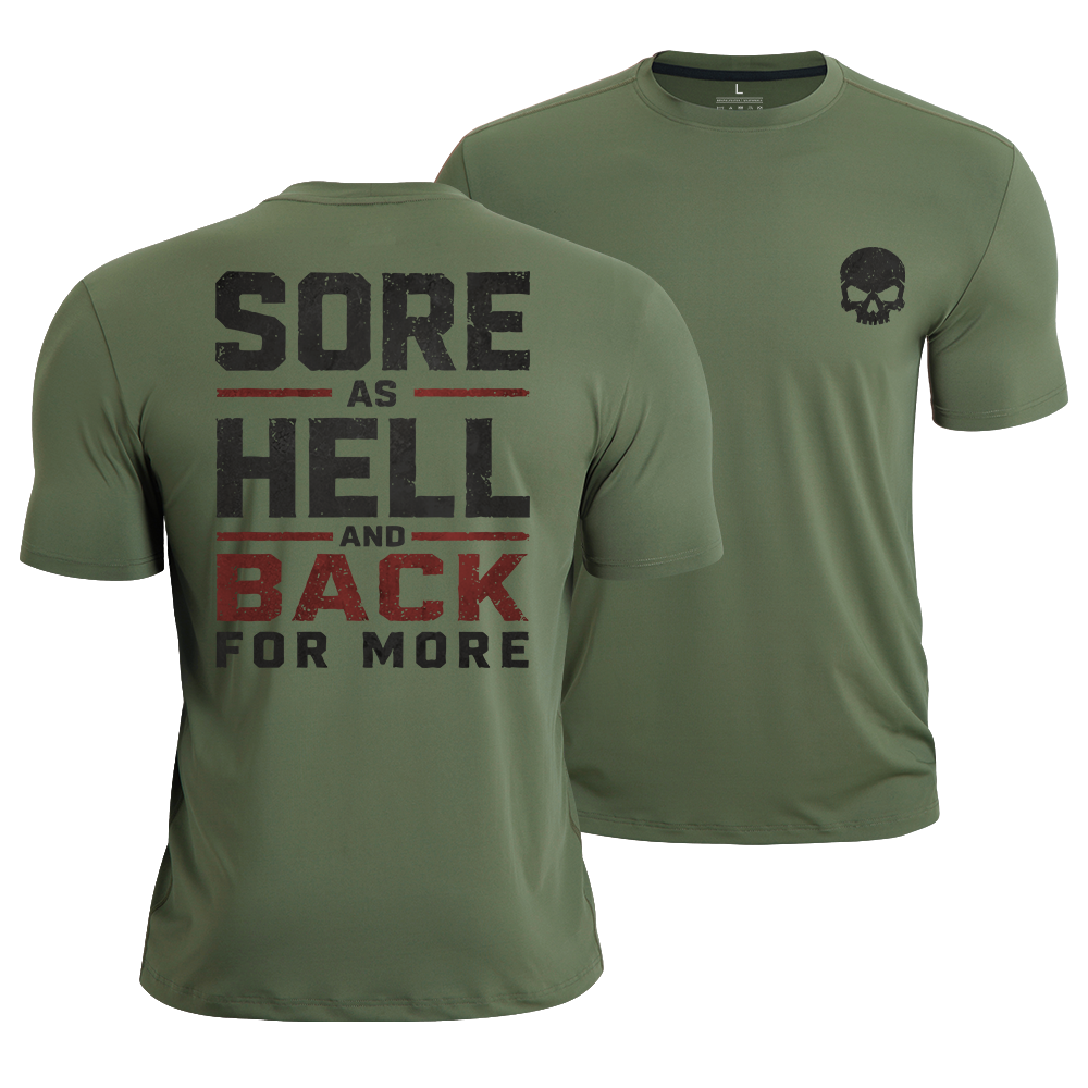 Sore Gym Skull Quick-Dry T-Shirt