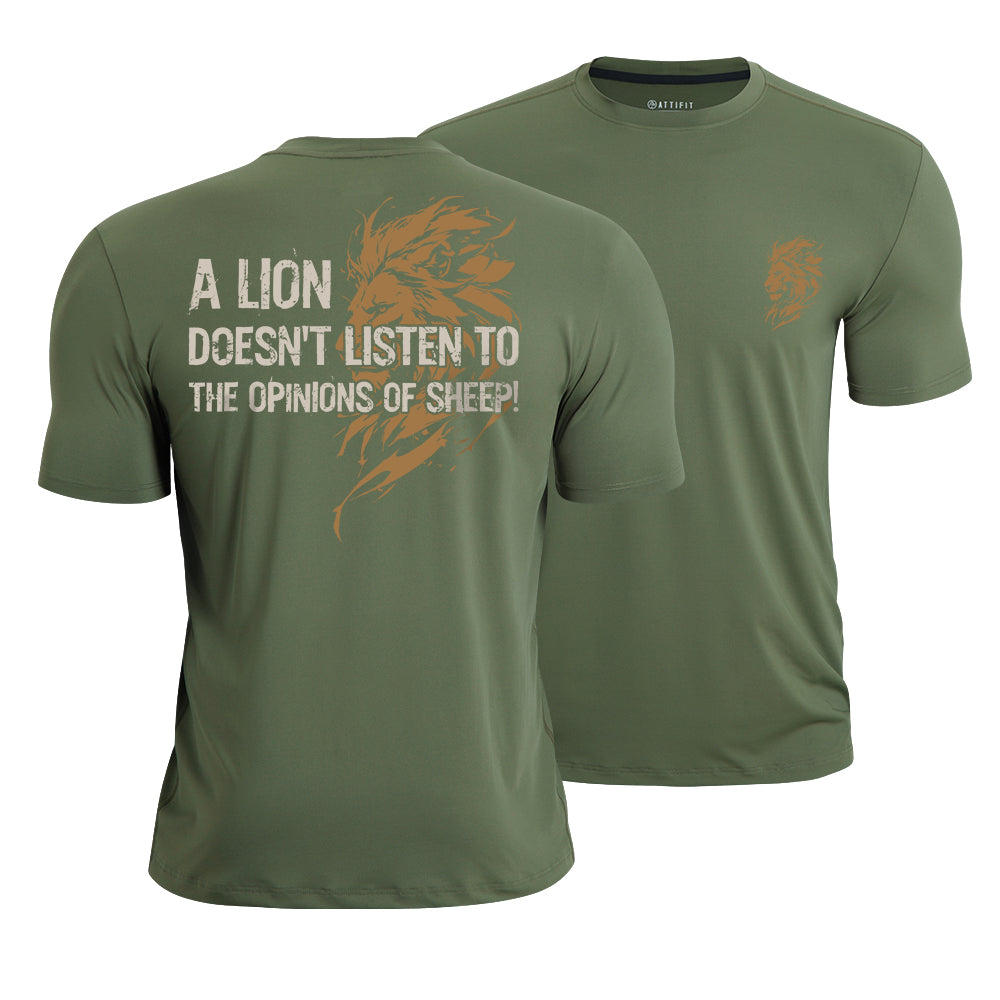 A Lion Doesn't Listen to The Opinions of Sheep Quick-Dry T-Shirt