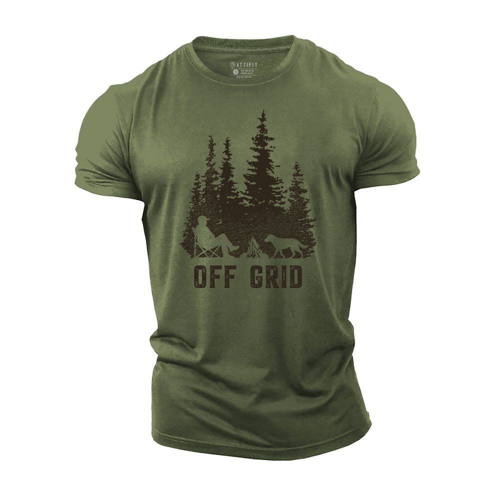 Campfire Solitude Cotton T-Shirt