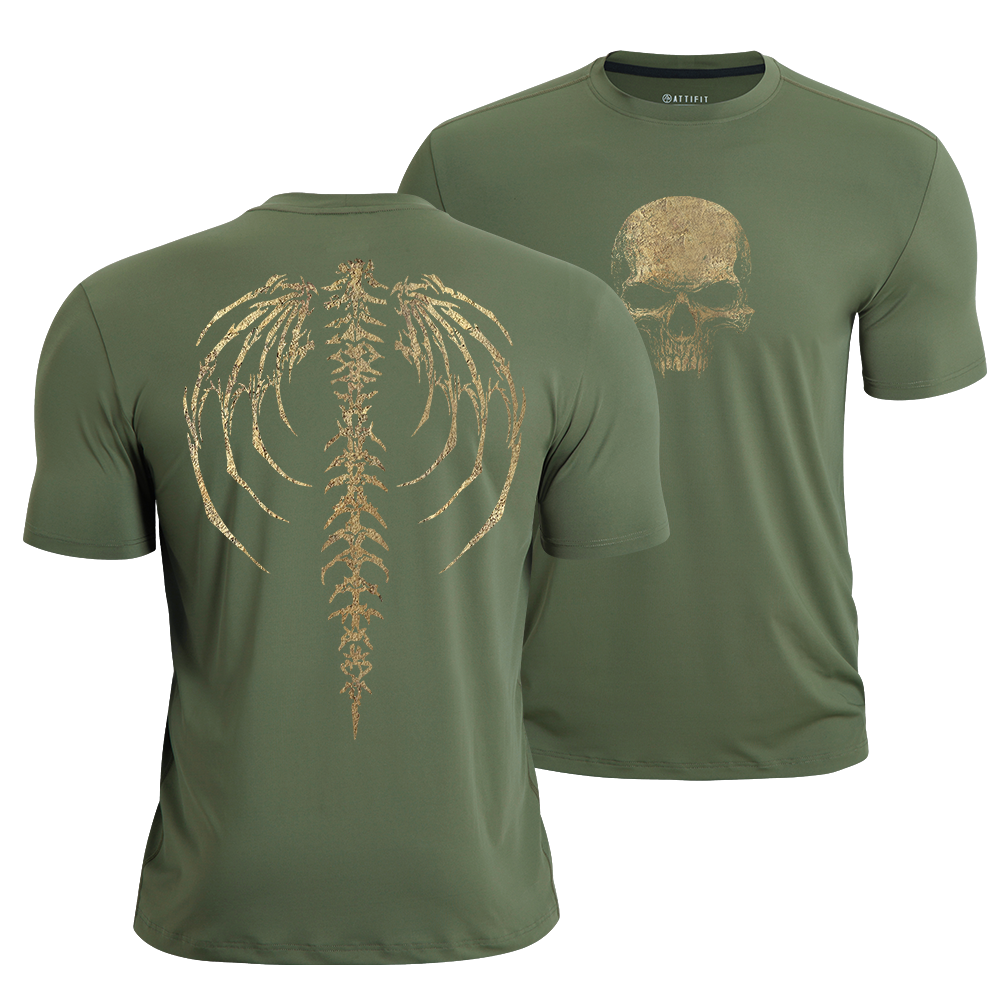 Golden Skeleton Quick-Dry T-Shirt