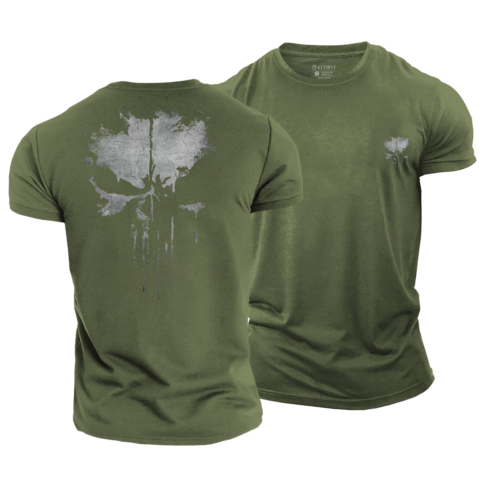 Skull Warrior Cotton T-Shirt