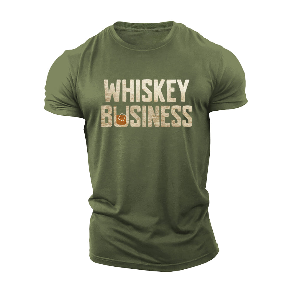 Whiskey Business Cotton T-Shirt