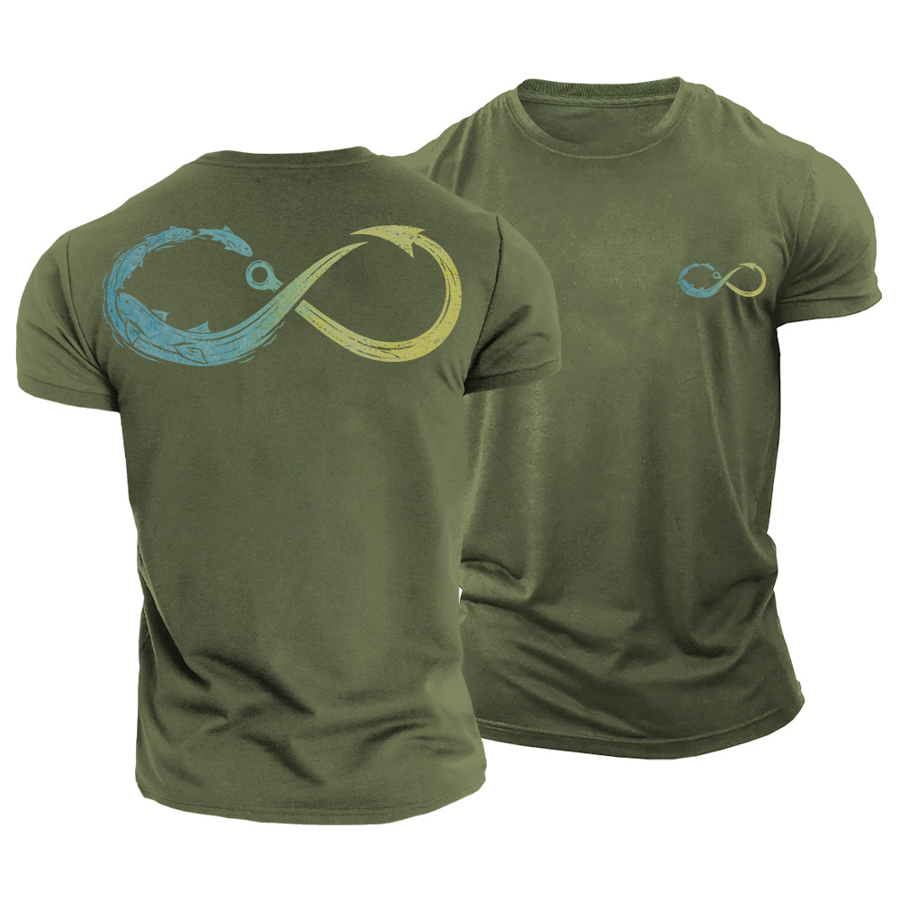 Fishing Never Ends Cotton T-Shirt