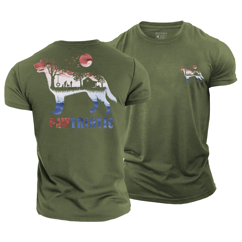 Pawtriotic Cotton T-Shirt