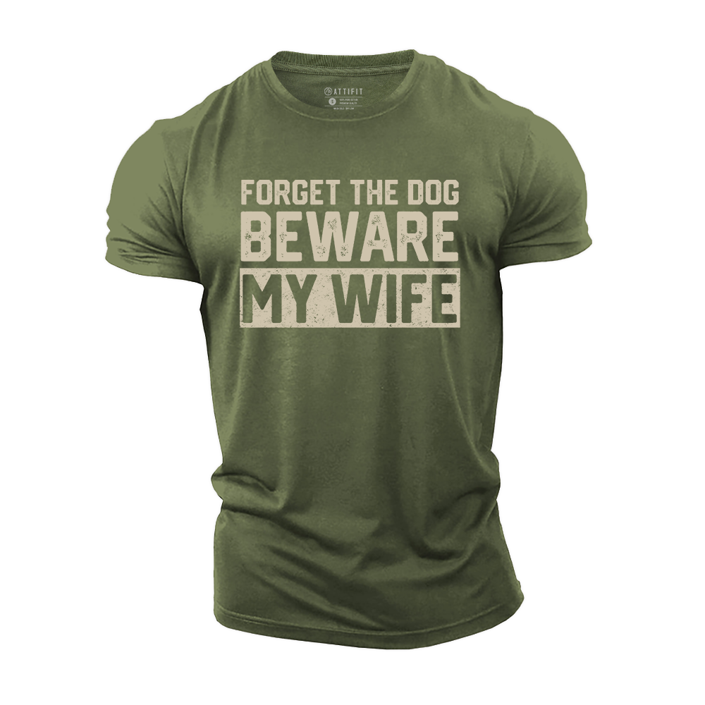 Beware My Wife Cotton T-Shirt