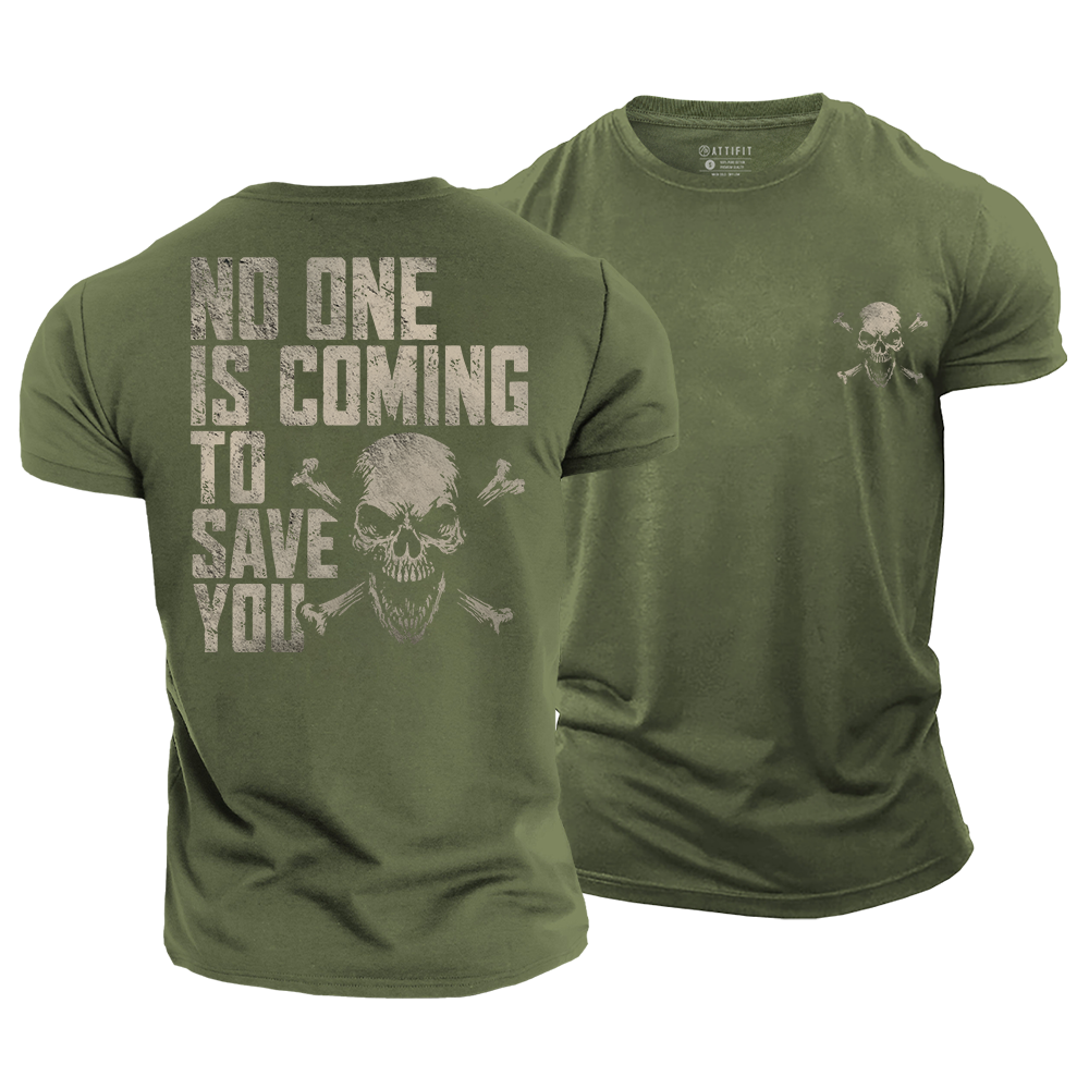 Save Yourself Skull Cotton T-Shirt