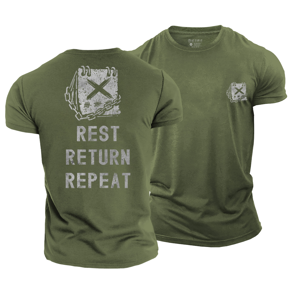 Rest Return Repeat Cotton T-Shirt