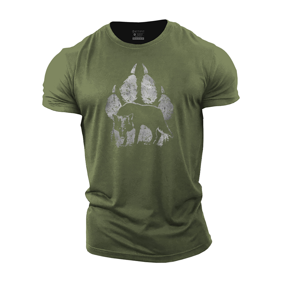 Wolf Paw Cotton T-Shirt