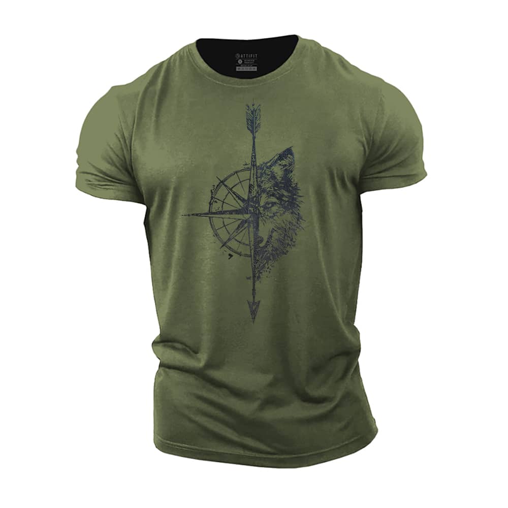 Wolf Compass Cotton T-Shirt