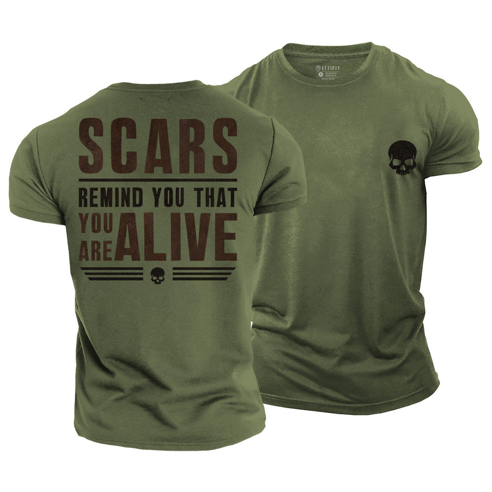 Scars Mean Alive Cotton T-Shirt