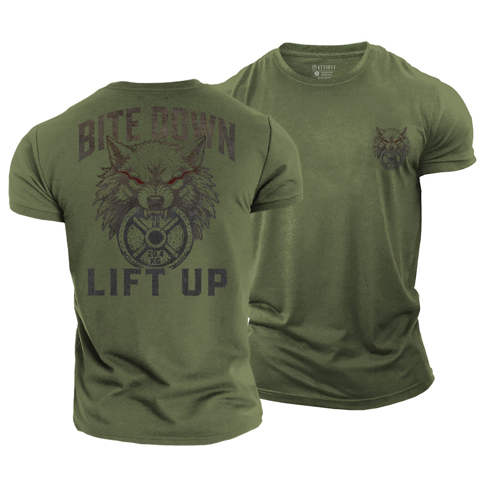 Lift like Wolf Cotton T-Shirt