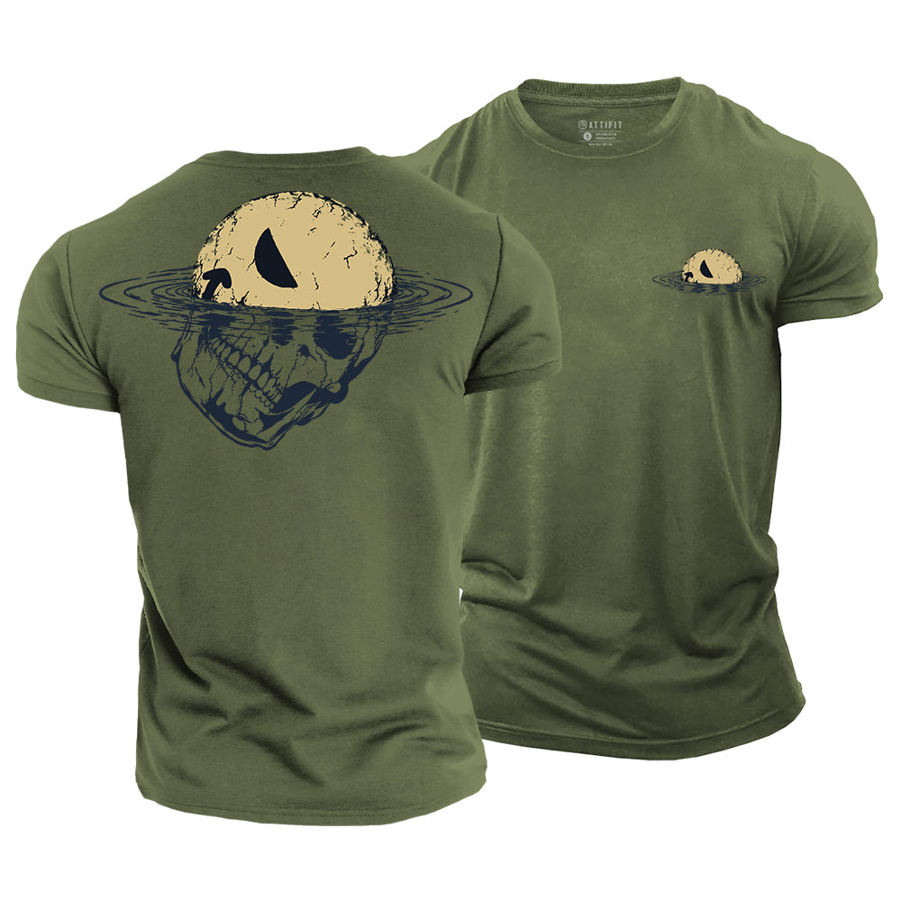 Drowning Skull Smile Cotton T-Shirt