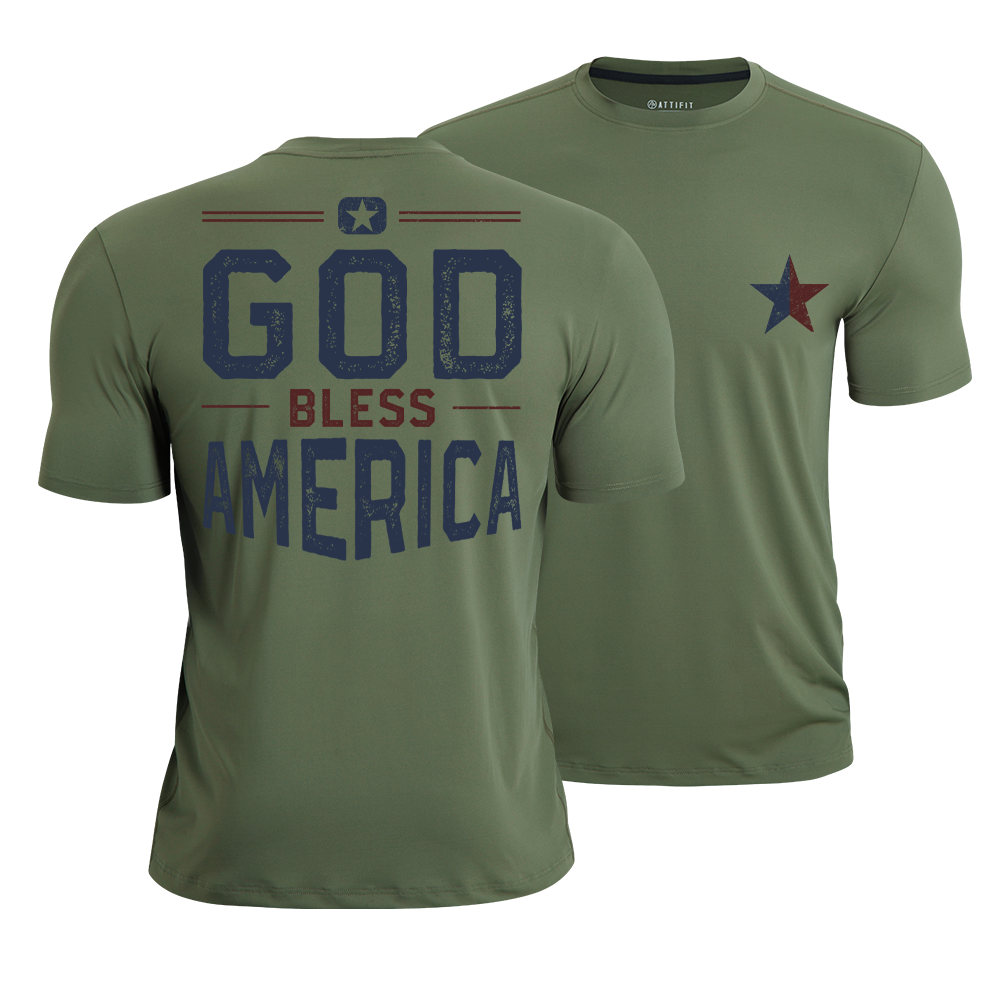 God Bless America Quick-Dry T-Shirt
